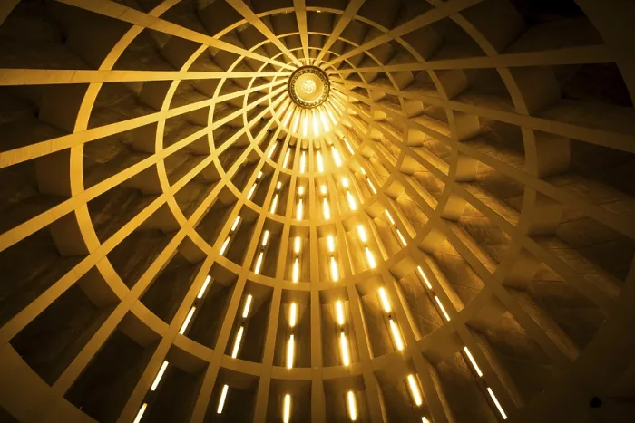 Framed Print : Modern Building Ceiling Print in Perspective Framed Print : Modern Building Ceiling Print in Perspective