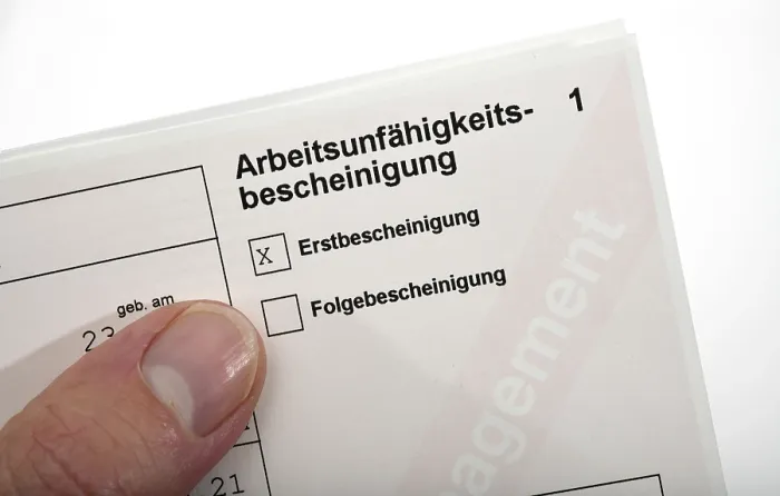 Framed Print : Certificate of Incapacity for Work Print, Baden-Wurttemberg, Germany Framed Print : Certificate of Incapacity for Work Print, Baden-Wurttemberg, Germany
