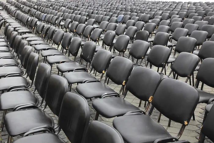 Framed Print : Empty Function Room Seating Print Framed Print : Empty Function Room Seating Print