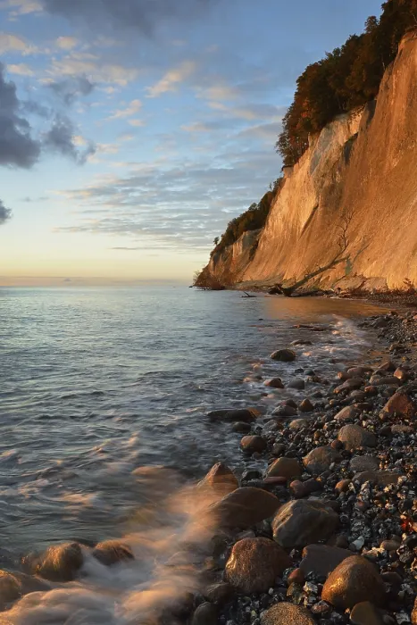 Framed Print : Chalk Cliffs Morning Light Print, Rügen Island, Germany Framed Print : Chalk Cliffs Morning Light Print, Rügen Island, Germany