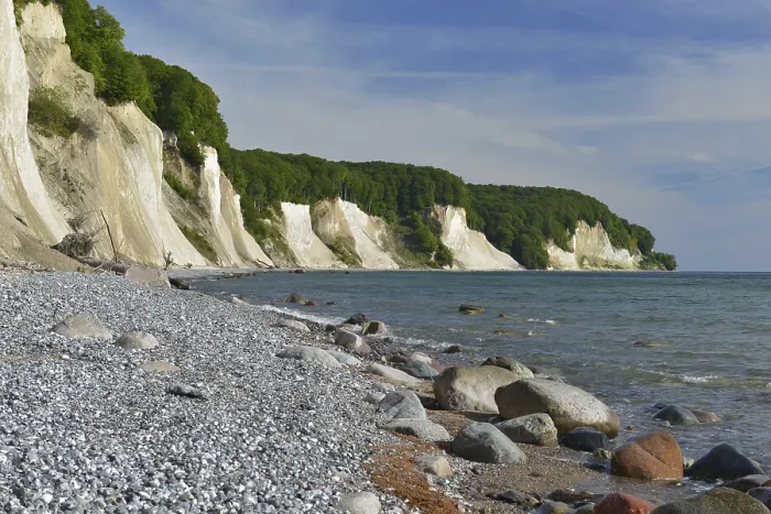 Framed Print : The Chalk Cliffs of Rügen Print, Germany Framed Print : The Chalk Cliffs of Rügen Print, Germany
