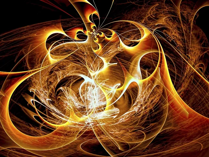 Framed Print : Chaos Curls Print - Abstract Digital Art Framed Print : Chaos Curls Print - Abstract Digital Art