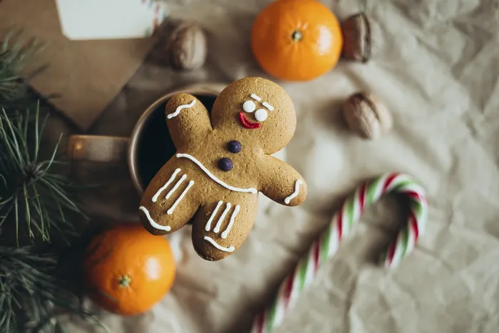 Framed Print : Cozy Holiday Gingerbread Man Print Framed Print : Cozy Holiday Gingerbread Man Print