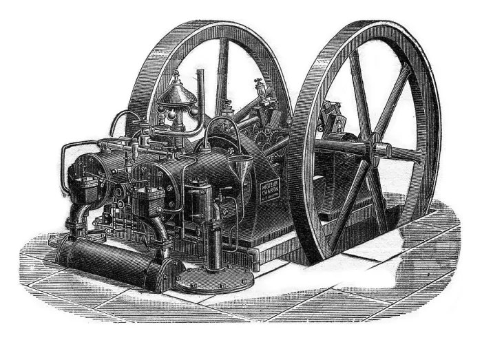 Framed Print : Charon Engine Print, 1875 Engraved Illustration Framed Print : Charon Engine Print, 1875 Engraved Illustration