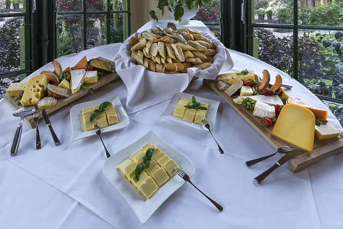 Framed Print : Cheese Buffet Print, German Table Setting Framed Print : Cheese Buffet Print, German Table Setting