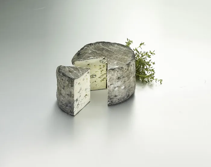 Framed Print : Cheese on Light Background Print with Thyme Decoration Framed Print : Cheese on Light Background Print with Thyme Decoration