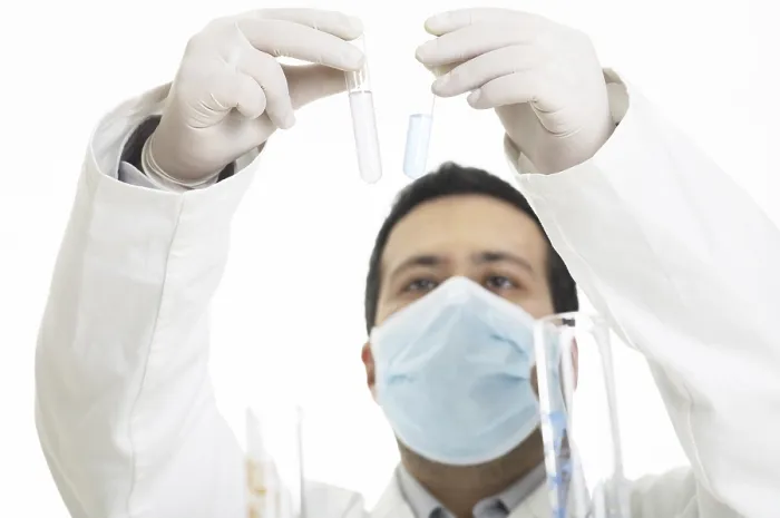 Framed Print : Chemist in a Lab Print Framed Print : Chemist in a Lab Print