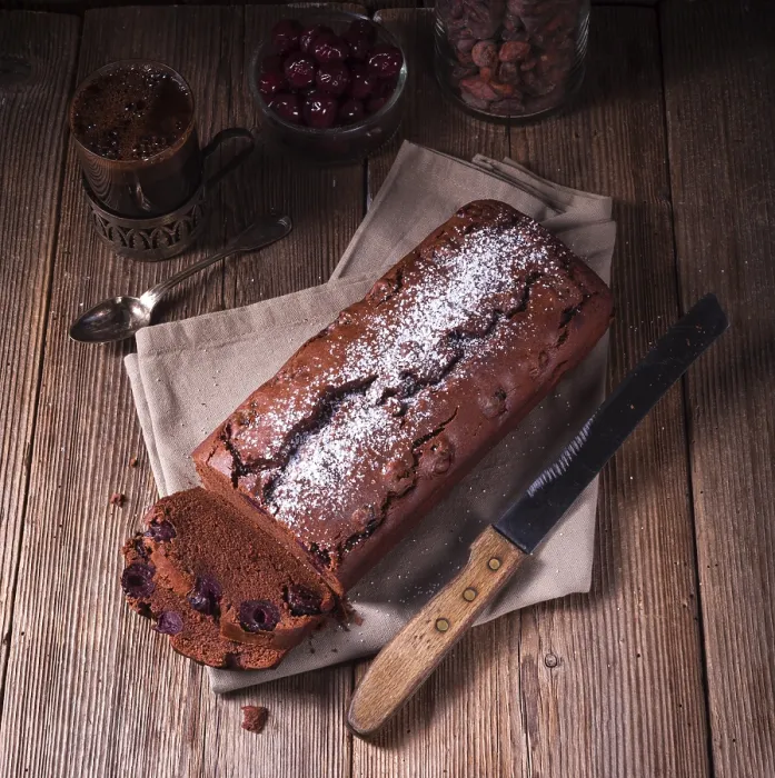 Framed Print : Chocolate Cake with Cherries Print Framed Print : Chocolate Cake with Cherries Print