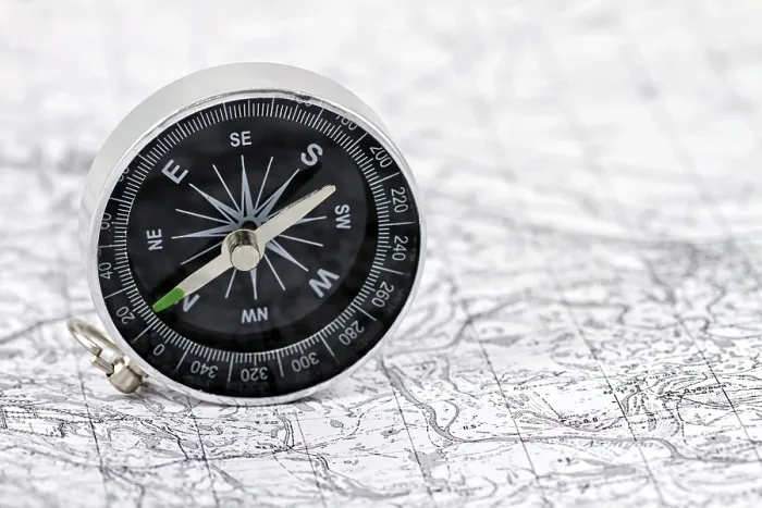 Framed Print : Compass Navigation Map Print Framed Print : Compass Navigation Map Print
