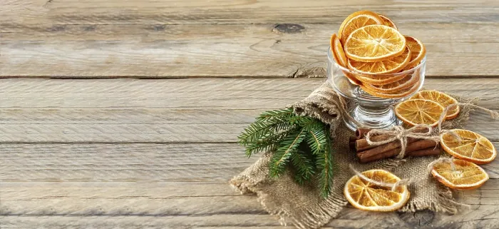 Framed Print : Rustic Christmas Print with Spruce and Oranges