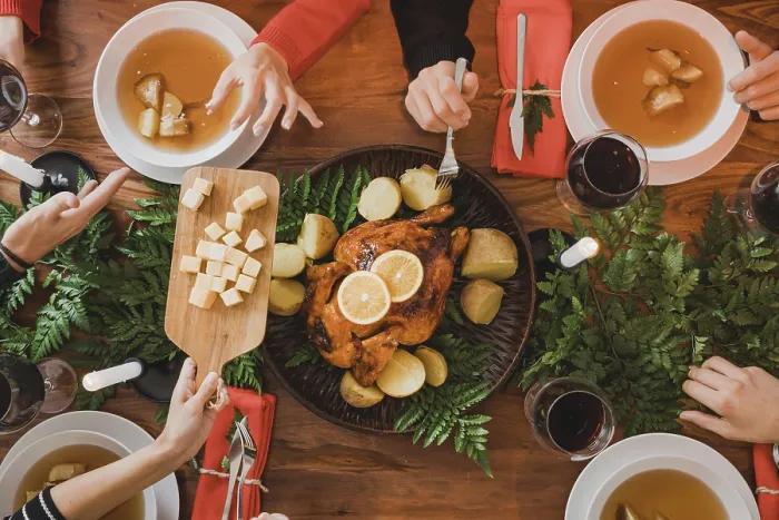 Framed Print : Christmas Dinner Print Framed Print : Christmas Dinner Print