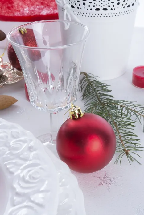 Framed Print : Christmas Table Decorations Print Framed Print : Christmas Table Decorations Print