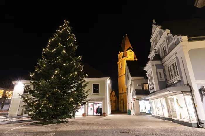 Framed Print : Christmas Tree Print, Krieglach, Austria Framed Print : Christmas Tree Print, Krieglach, Austria