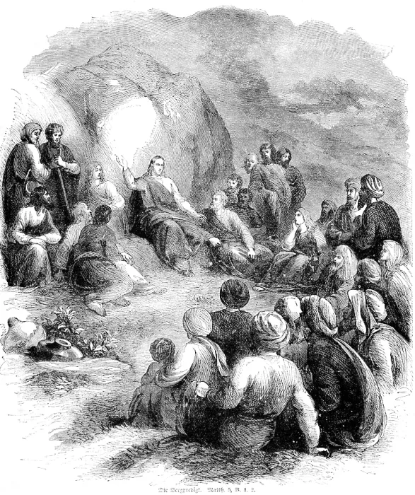 Framed Print : Historical Print of Christ's Sermon on the Mount Framed Print : Historical Print of Christ's Sermon on the Mount