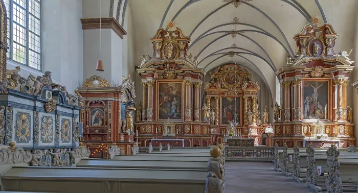 Framed Print : Corvey Monastery Church Interior Print, Germany Framed Print : Corvey Monastery Church Interior Print, Germany