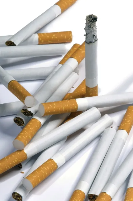 Framed Print : Few Cigarettes on White Background Print Framed Print : Few Cigarettes on White Background Print