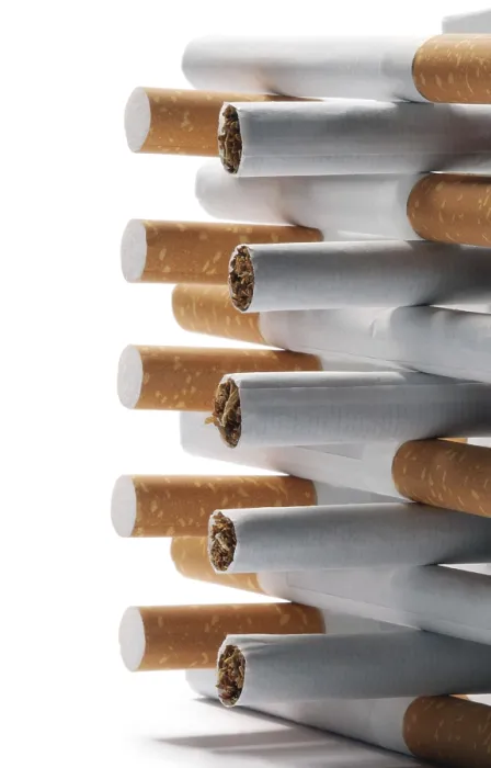 Framed Print : Few Cigarettes on White Background Print Framed Print : Few Cigarettes on White Background Print