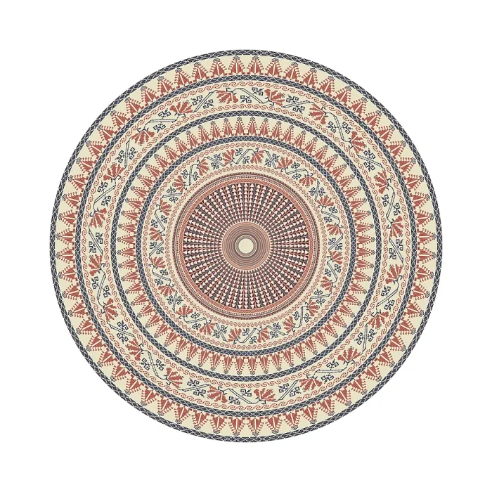 Framed Print : Palestinian Traditional Print - Circular Pattern Framed Print : Palestinian Traditional Print - Circular Pattern