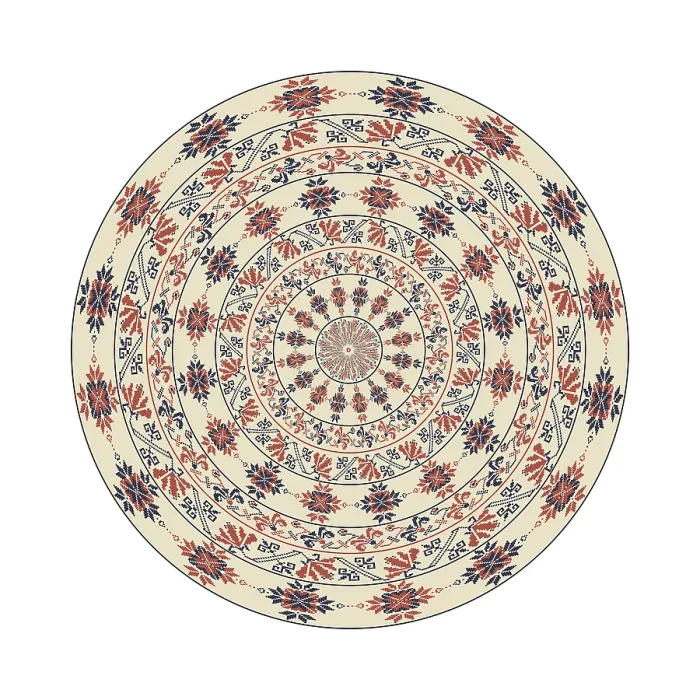 Framed Print : Traditional Palestinian Print - Circular Pattern Framed Print : Traditional Palestinian Print - Circular Pattern