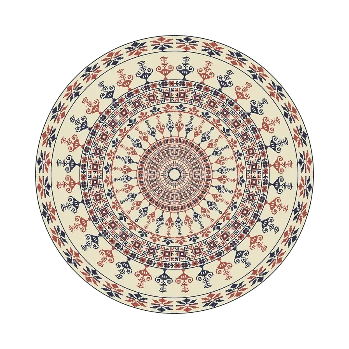 Framed Print : Traditional Palestinian Print: Circular Pattern Design Framed Print : Traditional Palestinian Print: Circular Pattern Design
