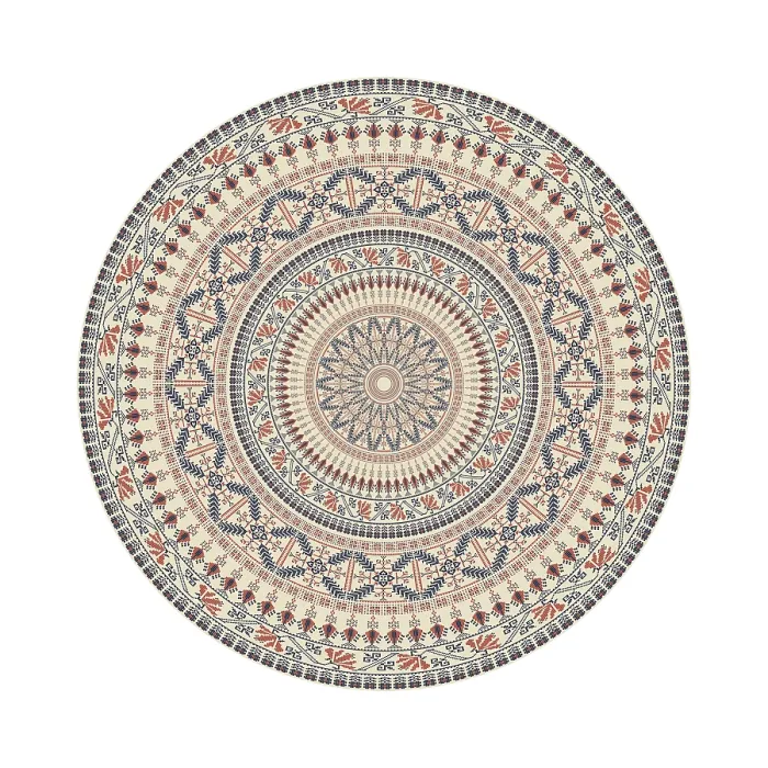 Framed Print : Traditional Palestinian Print: Geometric Circular Pattern Framed Print : Traditional Palestinian Print: Geometric Circular Pattern