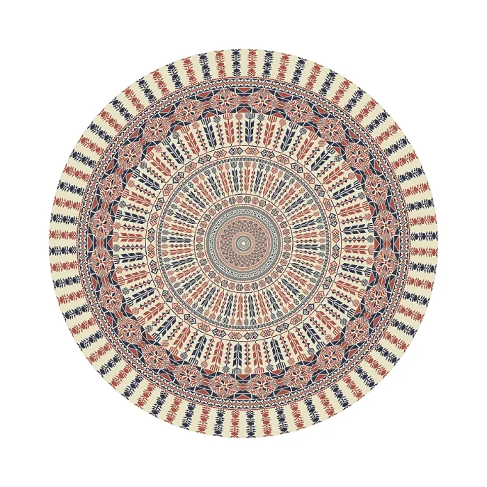 Framed Print : Traditional Palestinian Print - Circular Pattern Design Framed Print : Traditional Palestinian Print - Circular Pattern Design