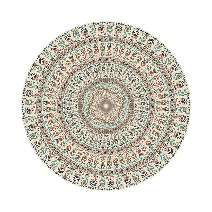 Framed Print : Traditional Palestinian Print - Circular Pattern