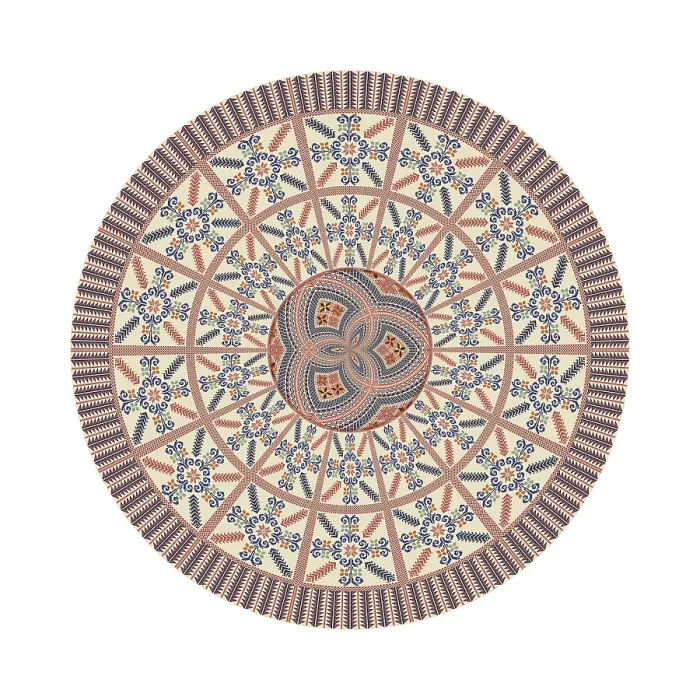 Framed Print : Traditional Palestinian Print - Circular Pattern Design Framed Print : Traditional Palestinian Print - Circular Pattern Design