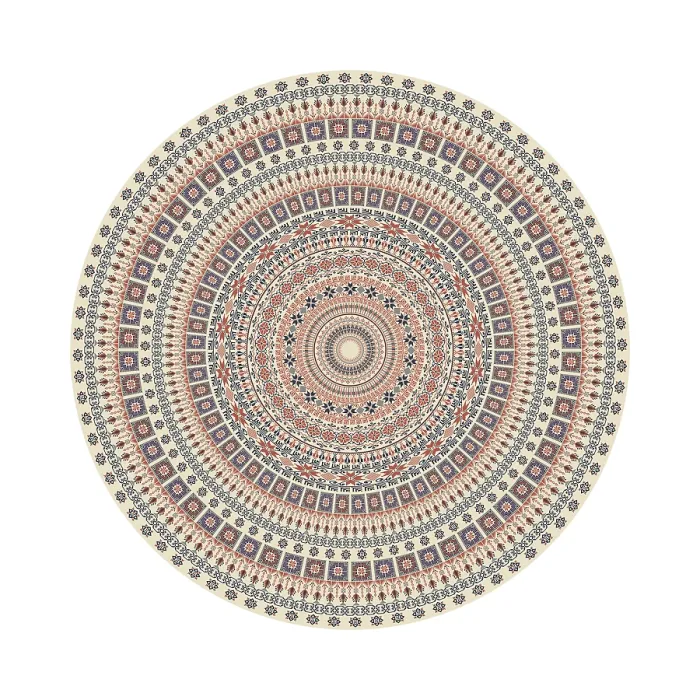 Framed Print : Traditional Palestinian Print: Geometric Circular Pattern Framed Print : Traditional Palestinian Print: Geometric Circular Pattern