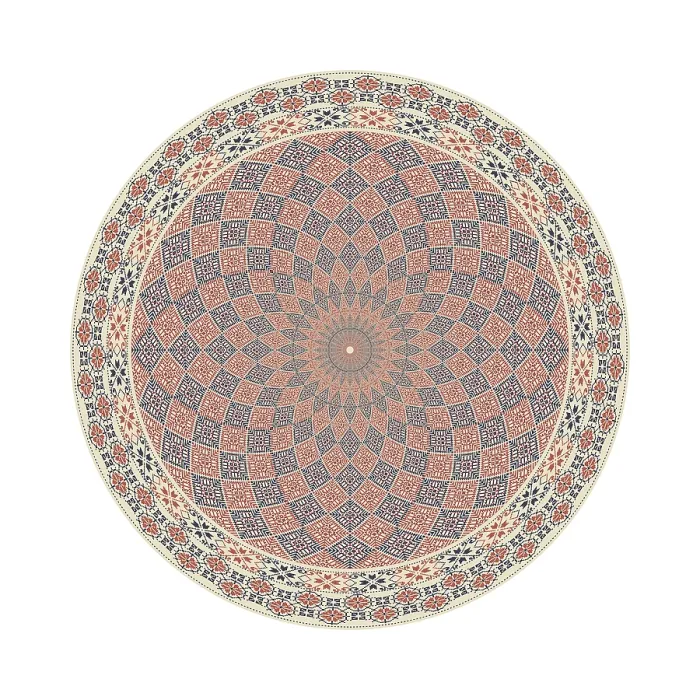Framed Print : Traditional Palestinian Print Design - Circular Pattern Framed Print : Traditional Palestinian Print Design - Circular Pattern