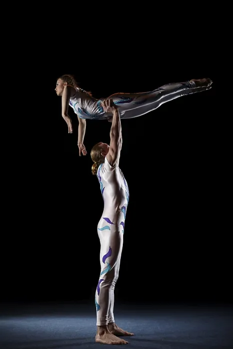 Framed Print : Circus Artists Perform Tricks Print Framed Print : Circus Artists Perform Tricks Print