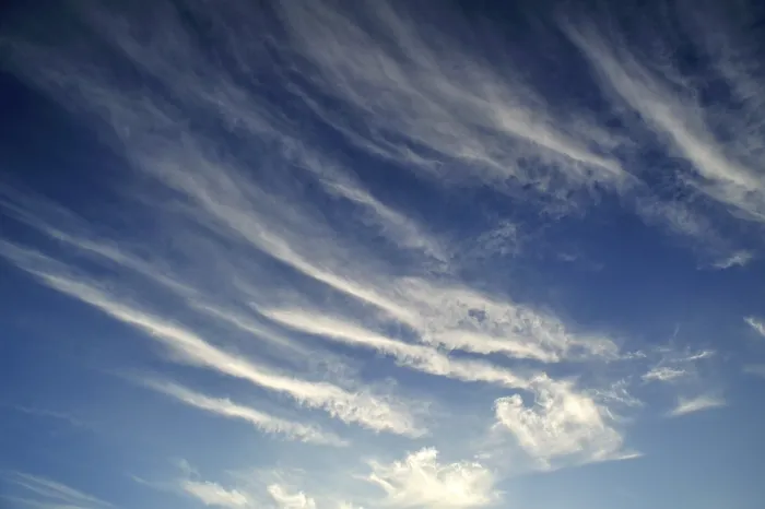 Framed Print : Cirrus Clouds Print - High-Altitude Ice Crystal Formations