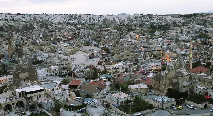 Framed Print : Cityscape in Evening Light Print, Goreme, Cappadocia, Turkey Framed Print : Cityscape in Evening Light Print, Goreme, Cappadocia, Turkey
