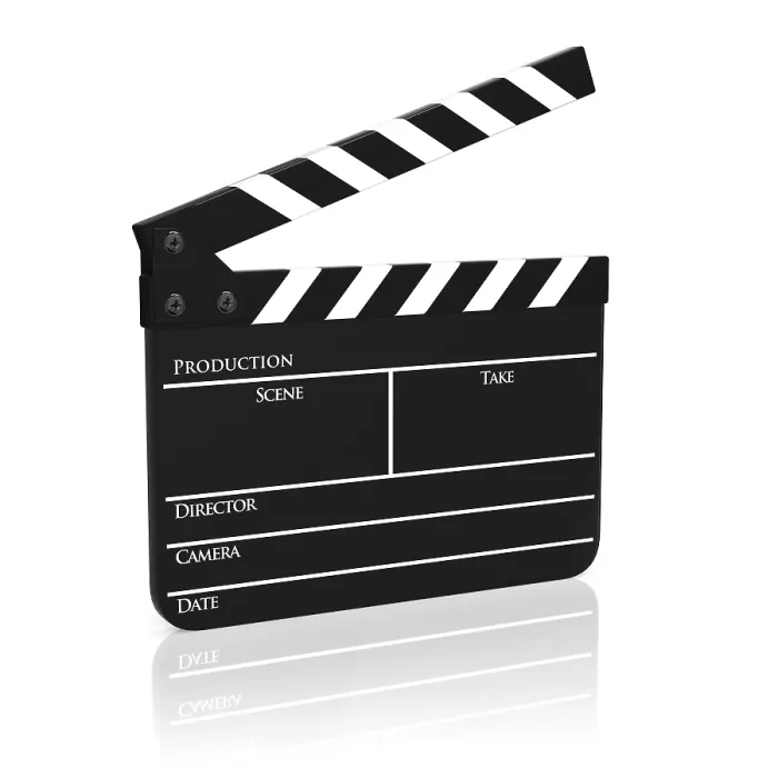 Framed Print : Clapboard Print - Isolated Image Framed Print : Clapboard Print - Isolated Image