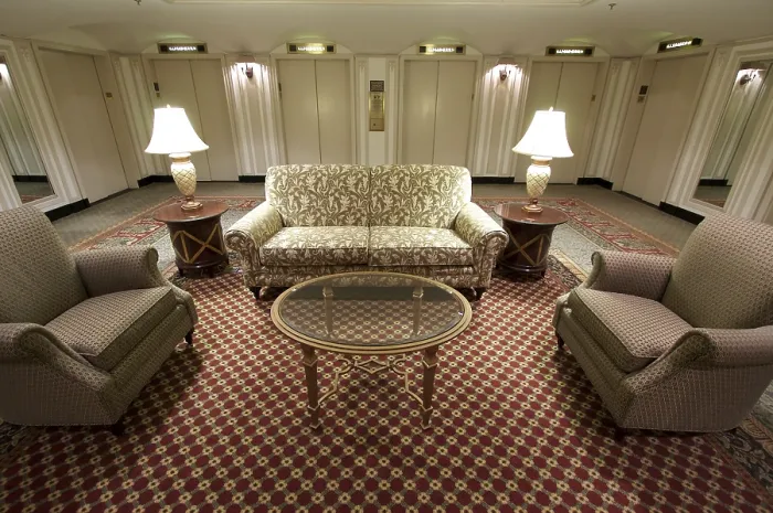 Framed Print : Classic Hotel Elevator Lobby Interior Print Framed Print : Classic Hotel Elevator Lobby Interior Print