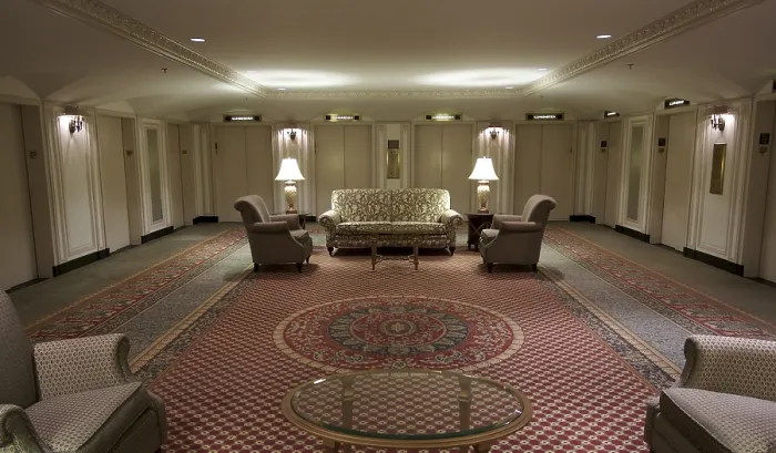 Framed Print : Classic Hotel Elevator Lobby Interior Print Framed Print : Classic Hotel Elevator Lobby Interior Print