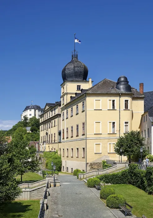 Framed Print : Classical Lower Castle Print, Greiz, Thuringia