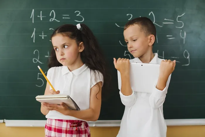 Framed Print : Classmates Blackboard Math Lesson Print Framed Print : Classmates Blackboard Math Lesson Print