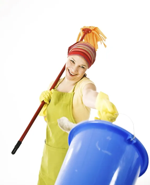 Framed Print : Cleaning Lady at Work Print Framed Print : Cleaning Lady at Work Print
