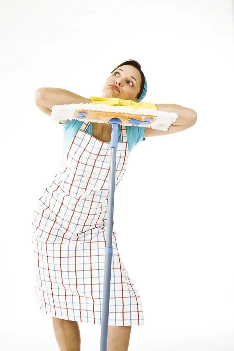 Framed Print : Cleaning Lady at Work Print Framed Print : Cleaning Lady at Work Print