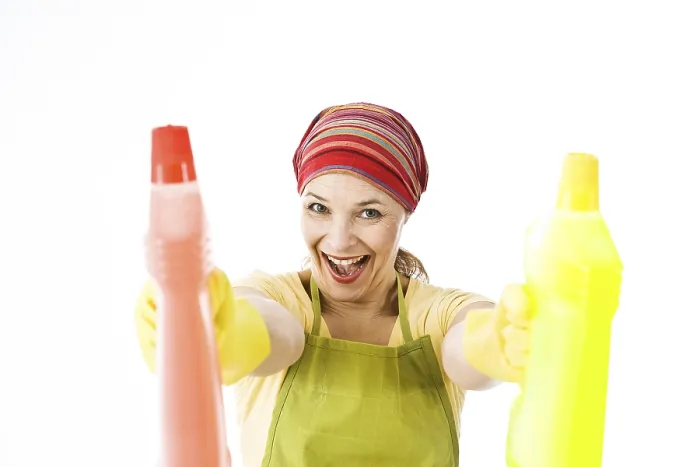Framed Print : Cleaning Lady at Work Print Framed Print : Cleaning Lady at Work Print