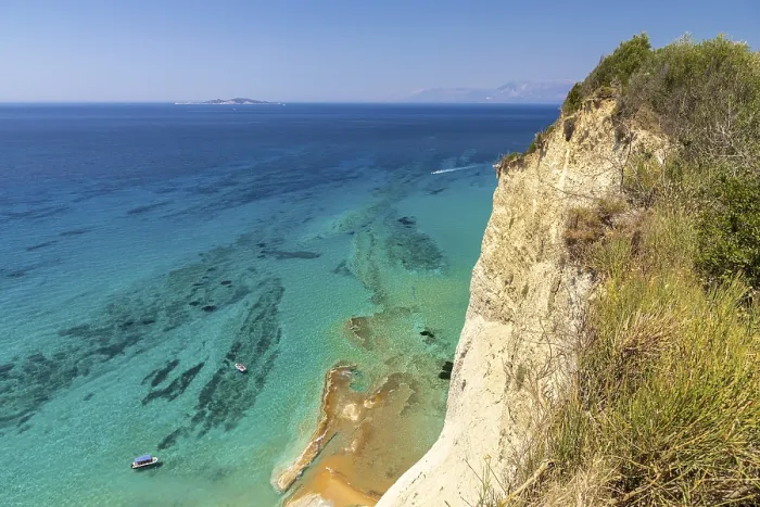 Framed Print : Cliffs of Cape Drastis Print, Corfu, Greece Framed Print : Cliffs of Cape Drastis Print, Corfu, Greece