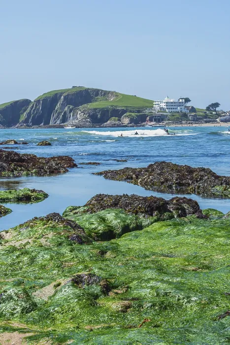 Framed Print : Bantham Beach Cliffs Print, Devon Coastline, England Framed Print : Bantham Beach Cliffs Print, Devon Coastline, England