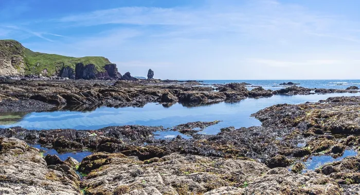 Framed Print : Bantham Beach Cliffs Print, Devon, England Framed Print : Bantham Beach Cliffs Print, Devon, England