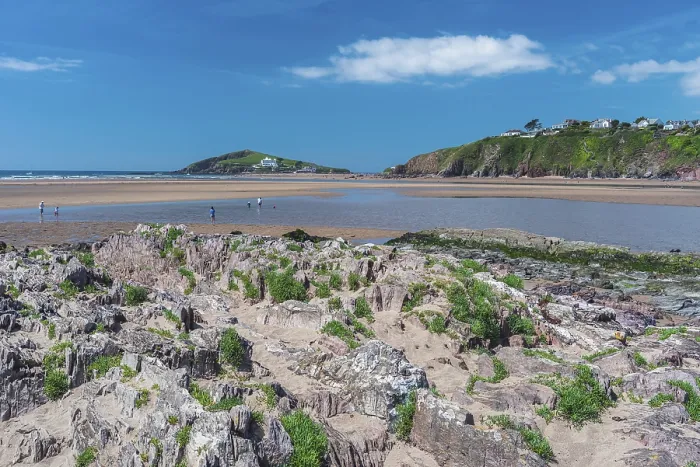 Framed Print : Bantham Beach Cliffs Print, Devon Coastline Framed Print : Bantham Beach Cliffs Print, Devon Coastline