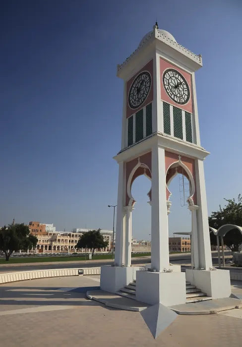 Framed Print : Qatar Clock Tower Square Print, Doha Framed Print : Qatar Clock Tower Square Print, Doha