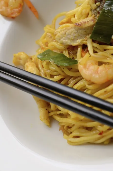 Framed Print : Close Up Print of Bami Goreng Framed Print : Close Up Print of Bami Goreng