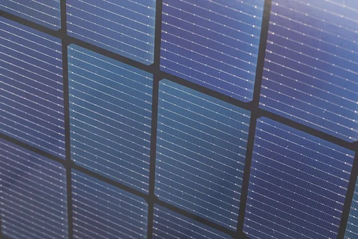 Framed Print : Bifacial Solar Panel Cells Print