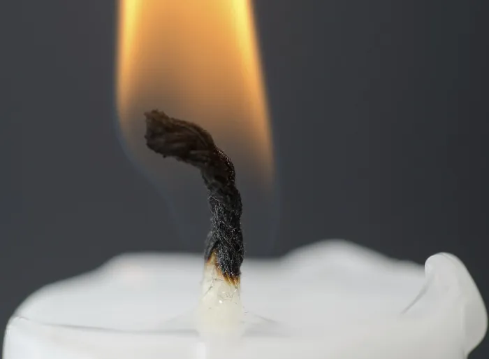 Framed Print : Close up on a candle in fire Print Framed Print : Close up on a candle in fire Print