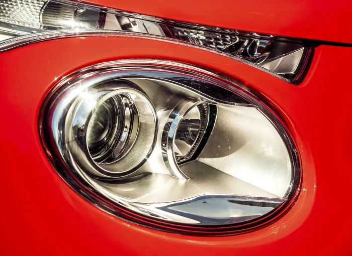 Framed Print : Close-up Car Front Light Print Framed Print : Close-up Car Front Light Print